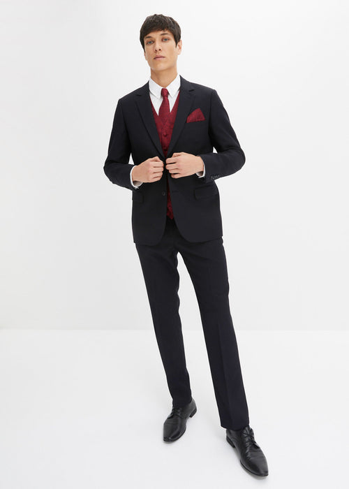 5-dijelno odijelo za vjenčanje: sako, hlače, prsluk, kravata i džepna maramica