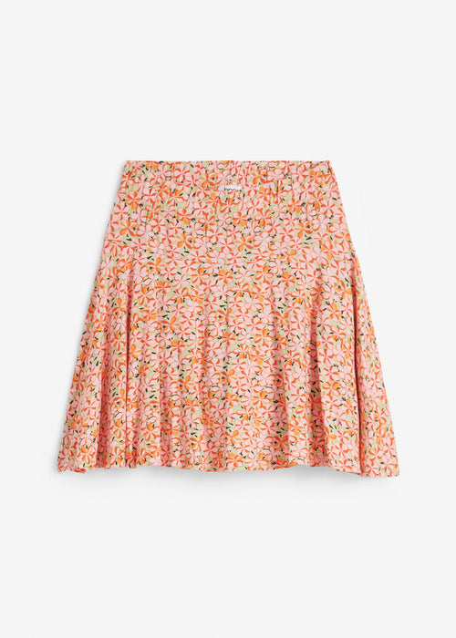 Kratke hlače-suknja s visokim udobnim strukom i uzorkom
