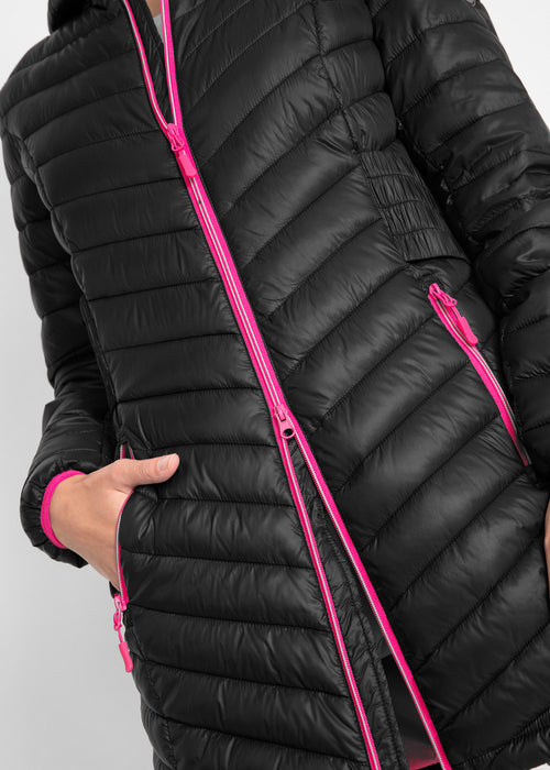 Ultra lagana prošivena duga jakna s vrećicom