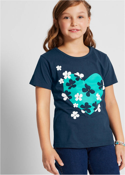 T-shirt majica od organskog pamuka za djevojčice (2 komada)