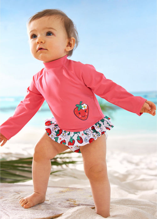 Jednodijelni kupaći kostim s dugim rukavima i UV zaštitom za bebe