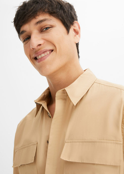 Jakna u kroju košulje s kratkim rukavima od organskog pamuka