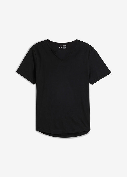 T-shirt majica s V izrezom od organskog pamuka uskog kroja