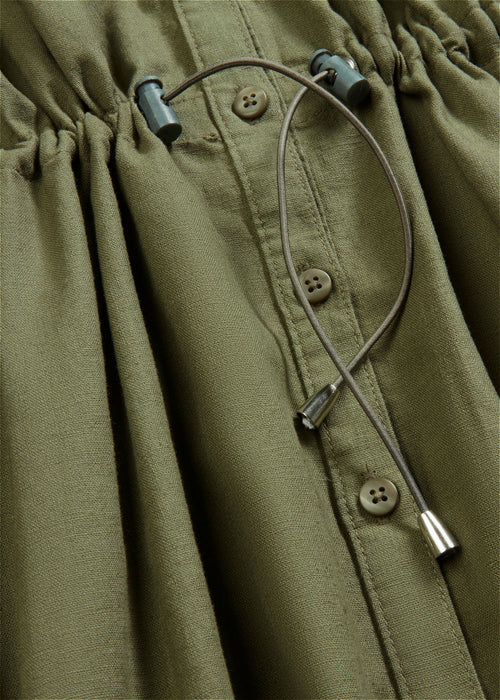Haljina u kroju bluze s lanom i rastezljivom trakom u struku