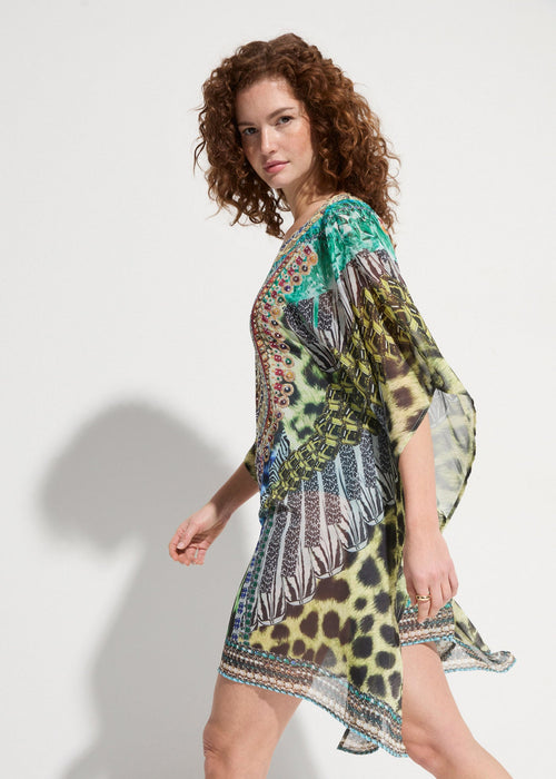 Ekskluzivni haljina u stilu tunike za plažu od recikliranog poliestera
