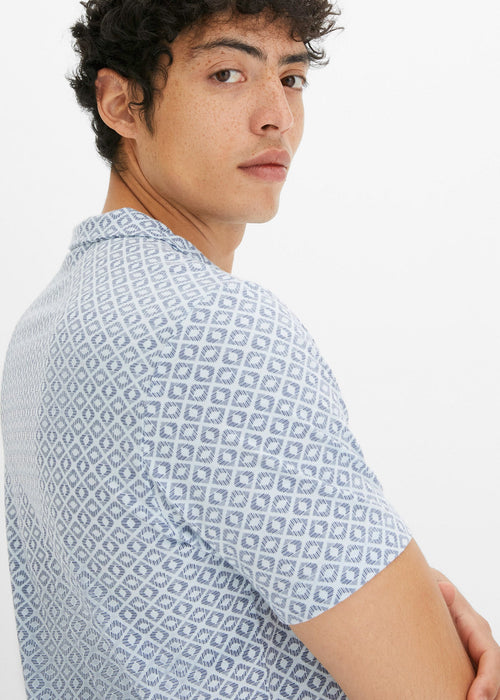 Polo majica s kratkim rukavima od organskog pamuka s minimalističkim uzorkom