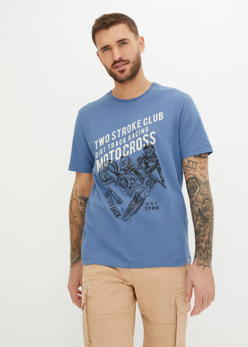 T-shirt majica od organskog pamuka s printom motocikla