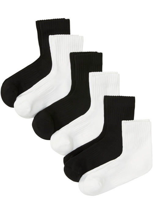 Srednje visoke sportske čarape s unutrašnjošću od frotira u potplatu (6 pari)