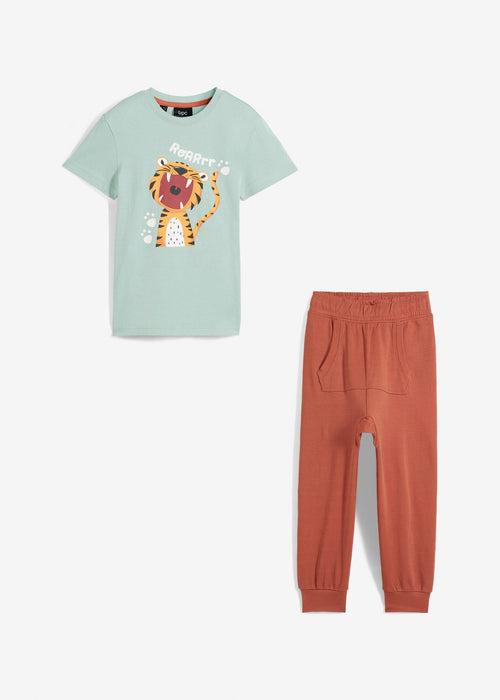 T-shirt majica i 3/4 hlače od organskog pamuka za dječake