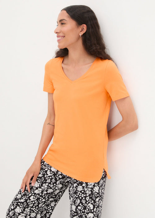 T-shirt s padajućim V izrezom