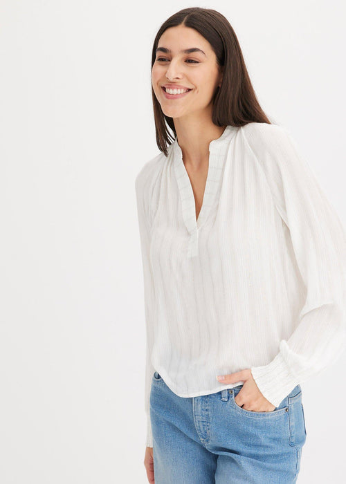 Bluza od nagužvanog materijala s Lurex vlaknima