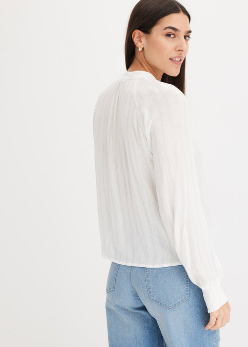 Bluza od nagužvanog materijala s Lurex vlaknima