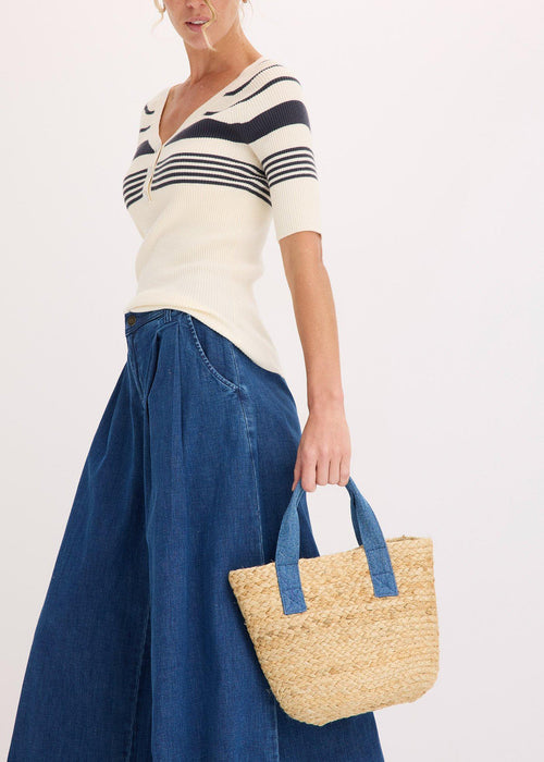 Slamnata shopper torba