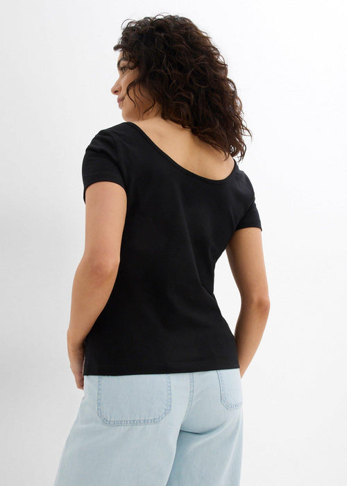 T-shirt majica s padajućim stražnjim izrezom