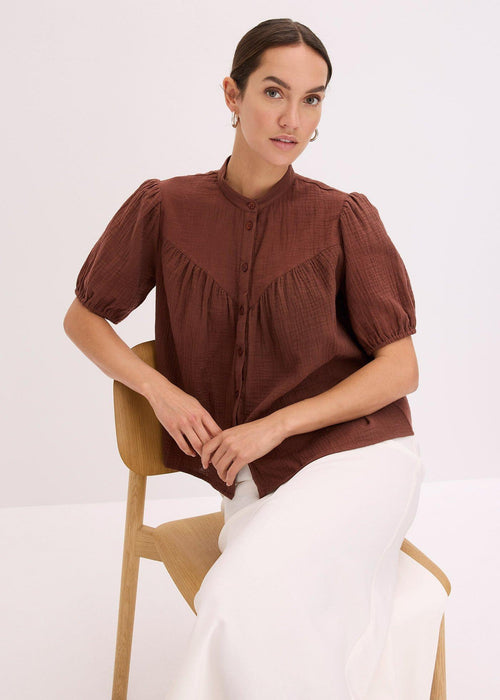 Bluza s kratkim rukavima od muslina
