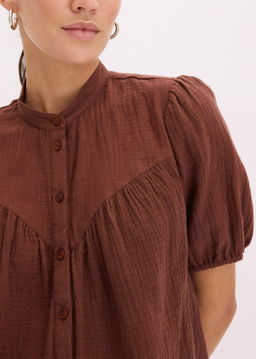 Bluza s kratkim rukavima od muslina