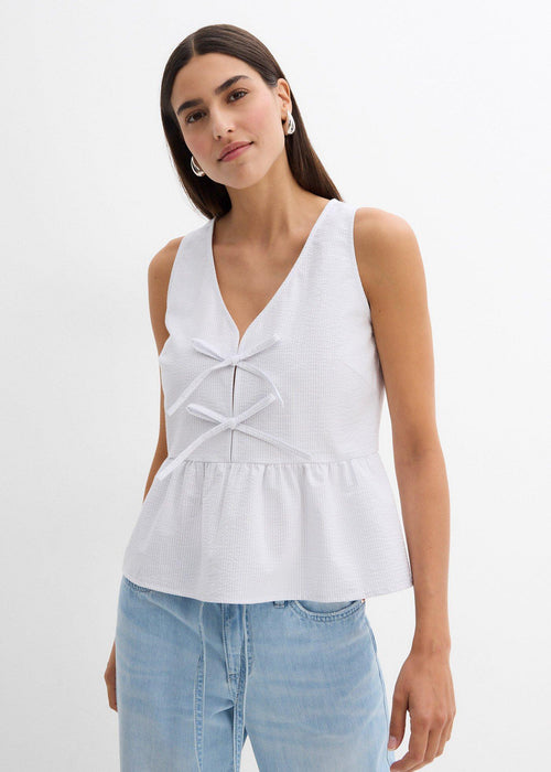 Prugasta bluza bez rukava