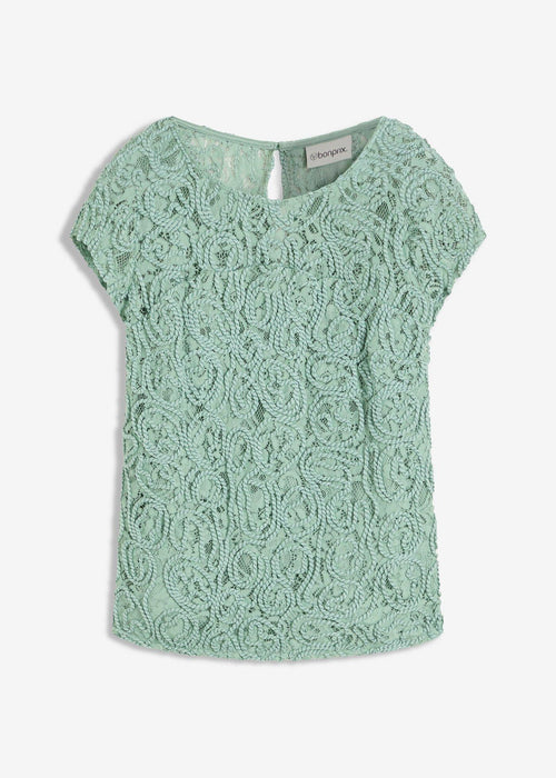 Bluza od trikoa s čipkom od vrpce