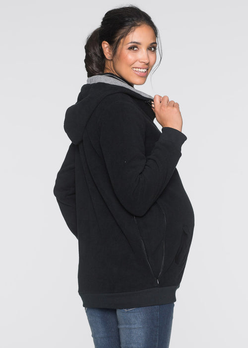 Plišana jakna za trudnice i za nošenje bebe