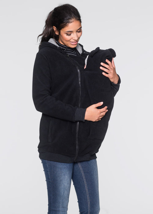 Plišana jakna za trudnice i za nošenje bebe