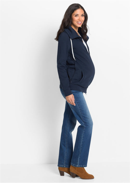 Ležerno sportska jakna za trudnice s umetkom za bebe