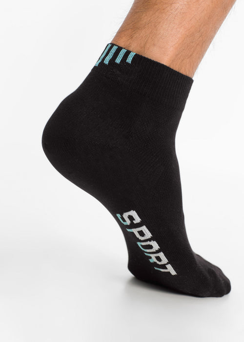 Sportske čarape s natpisom s organskim pamukom (5 pari)