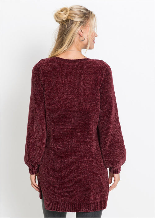 Dugi pulover od šenij pređe