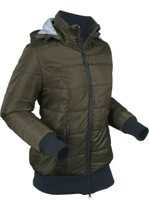 Outdoor prošivena jakna s podstavom s uzorkom