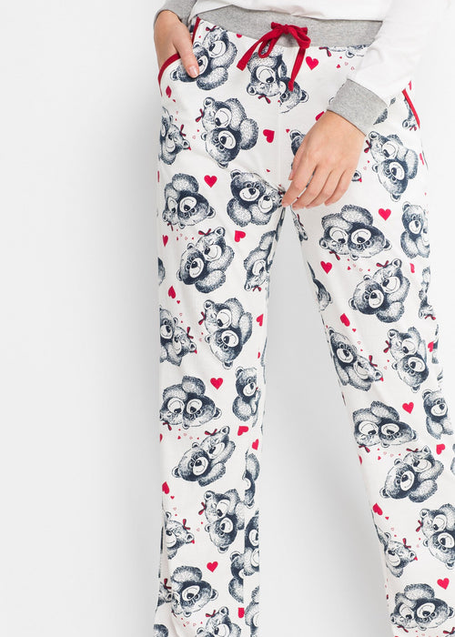 Pidžama s aplikacijama od flanela