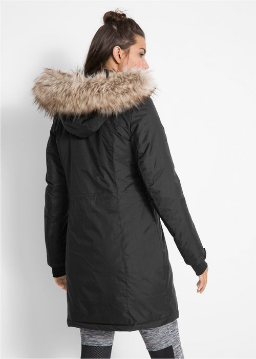 Topao funkcionalni outdoor kaput s imitacijom krzna