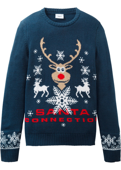 Pleteni pulover s božićnim motivom za dječake