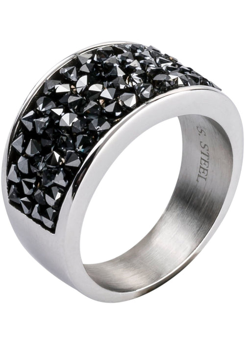 Prsten od nehrđajućeg čelika sa Swarovski® kristalima