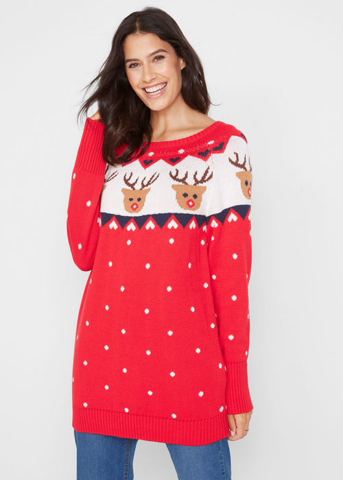 Božićni pulover sa sjevernim jelenom