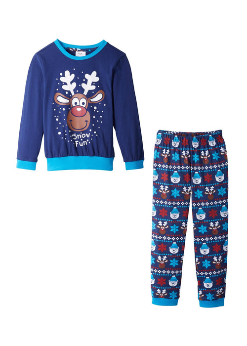 Pidžama za dječake sa zimskim božićnim motivom