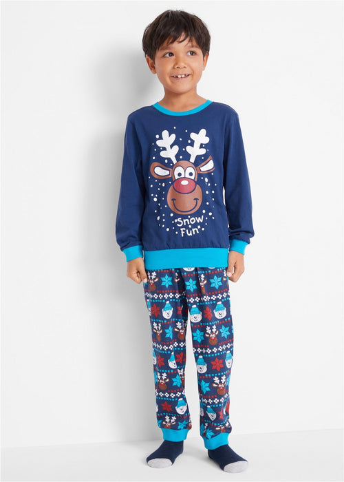 Pidžama za dječake sa zimskim božićnim motivom