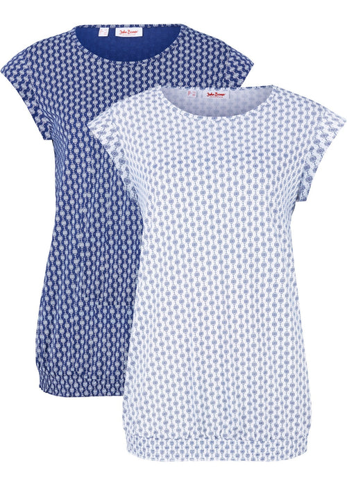 Majica s uzorkom i mini rukavima (2 komada)