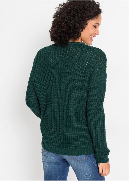 Pleteni pulover s patentnim zatvaračem