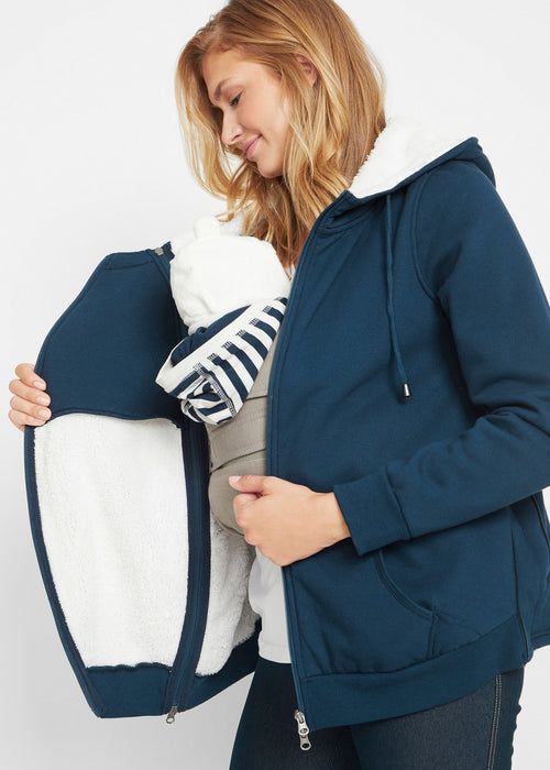Ležerno sportska jakna za trudnice s umetkom za bebe i mekanu unutrašnjošću