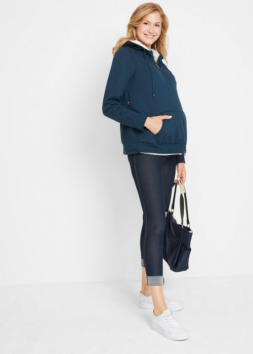 Ležerno sportska jakna za trudnice s umetkom za bebe i mekanu unutrašnjošću