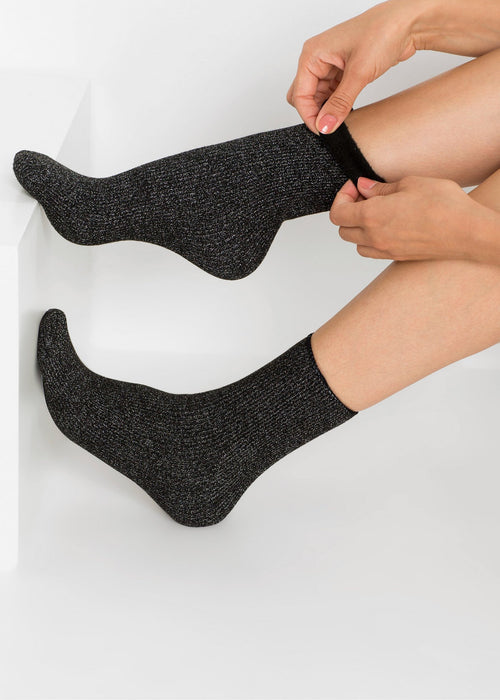 Termo čarape sa sjajnim vlaknima (4 para)