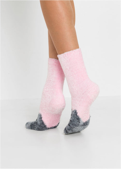 Mekane čarape od šenij pređe s mašnom od satena (3 para)