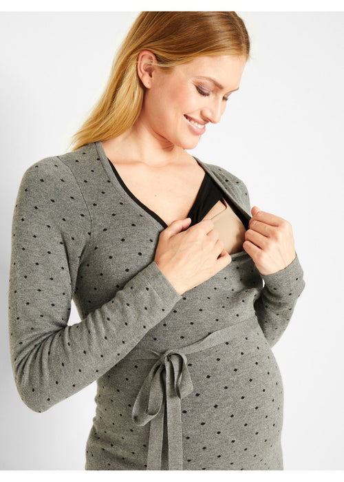 Pulover za trudnice s otvorom za dojenje