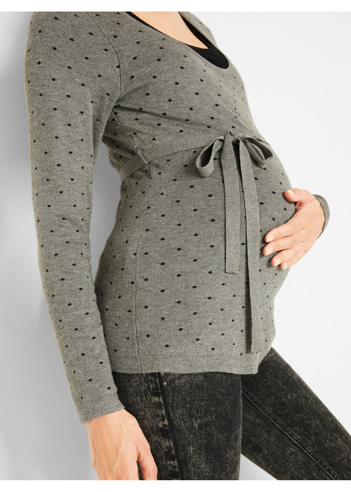 Pulover za trudnice s otvorom za dojenje