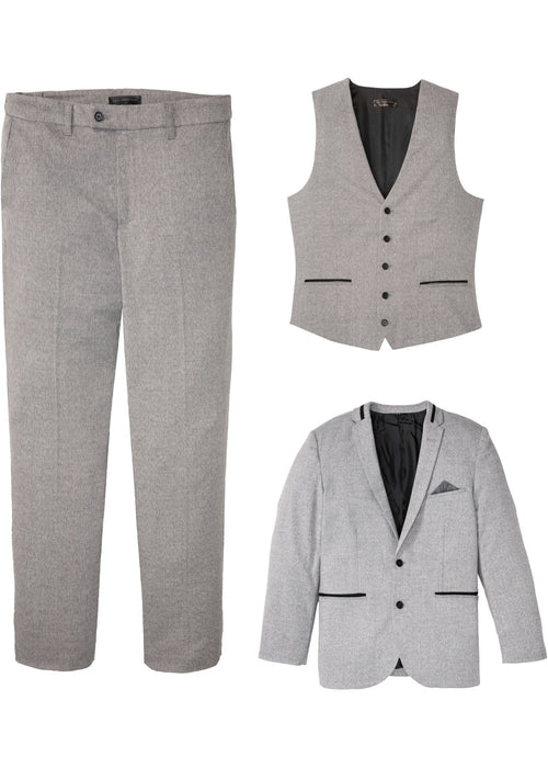 Odijelo u 3-dijelnom setu: sako, hlače i prsluk