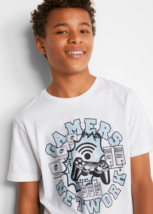 T-shirt za dječake s printom od organskog pamuka (2 komada)