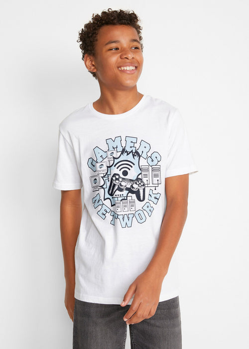 T-shirt za dječake s printom od organskog pamuka (2 komada)