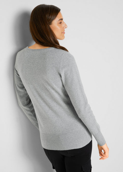 Klasičan pulover s recikliranim pamukom