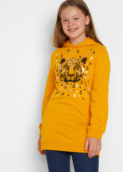 Ležerno sportska majica s kapuljačom od organskog pamuka za djevojčice