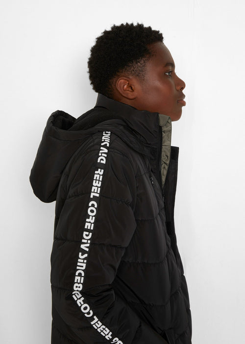 Zimska jakna s kapuljačom od prozračnog materijala za dječake