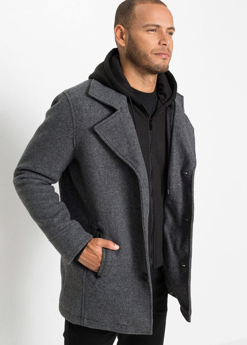 Duga jakna u izgledu vune
